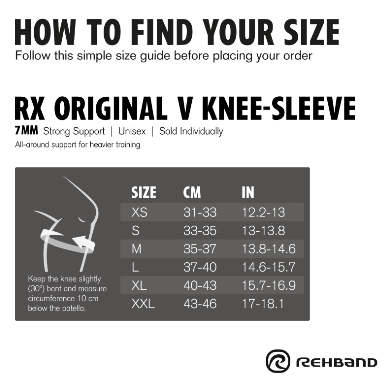 Rx kolenní návlek, 7mm